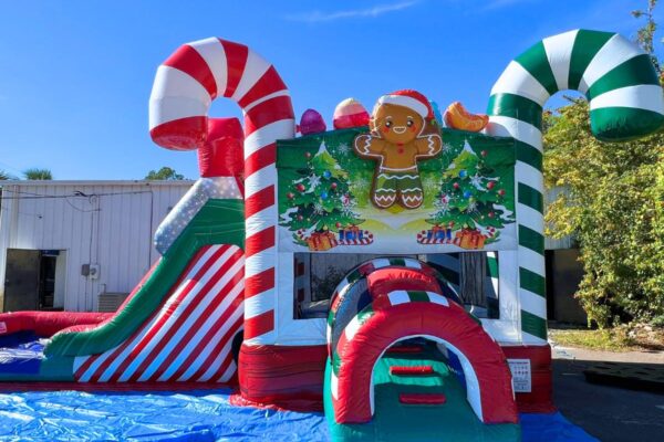 Candy Cane Inflatable Slide