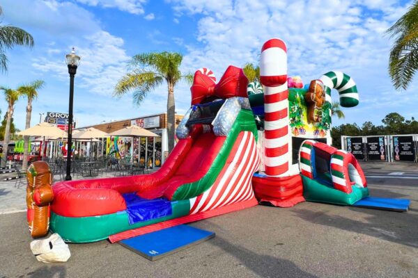 Christmas Bounce House Rental | Candy Cane Slide