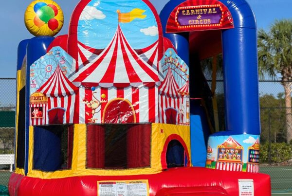 Carnival themed bounce house rental