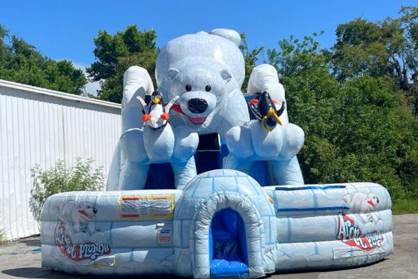 Polar Plunge Inflatable Polar Bear Slide