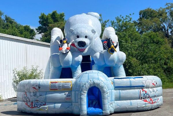 Polar Plunge Inflatable Polar Bear Slide