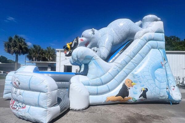 Winter Themed Inflatable Slide